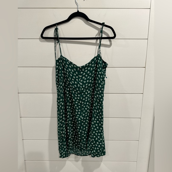 Reformation green floral Sarah mini dress - Picture 7 of 9